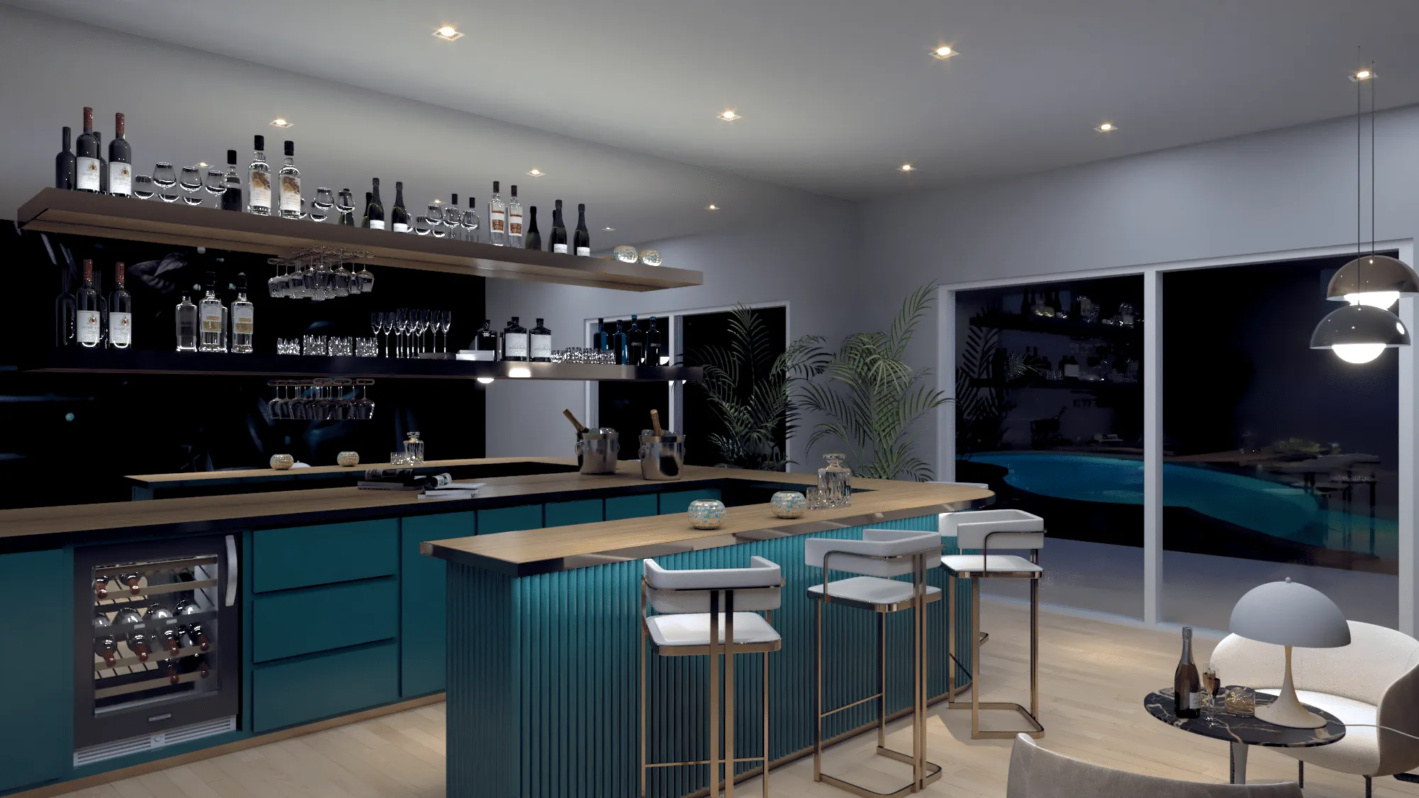 Coral Gables Slick & Cosy — interior by Oui Bea