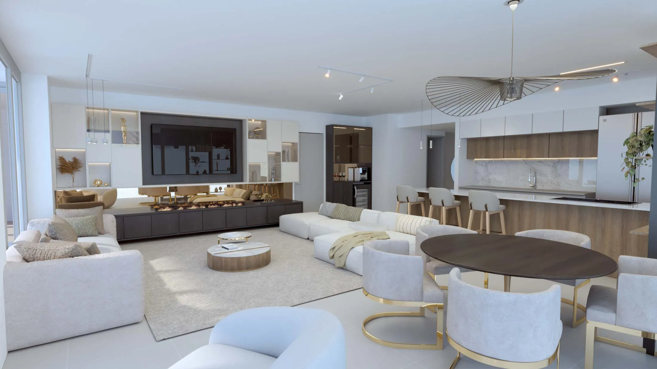 Beach Front Penthouse in Hallandale — interior by Oui Bea
