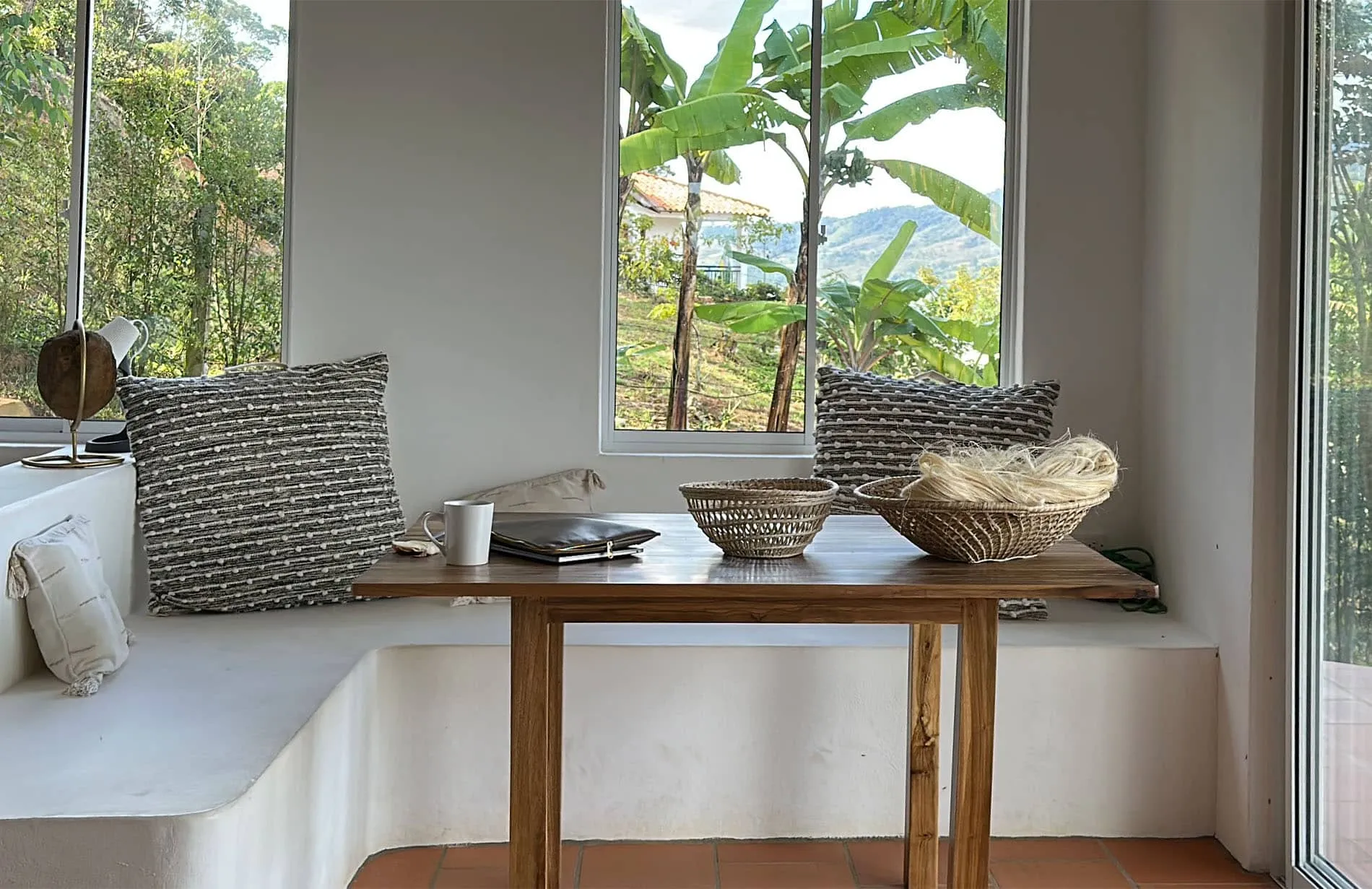 Eco-Retreat Colombia - groundwork on the excavated terrain