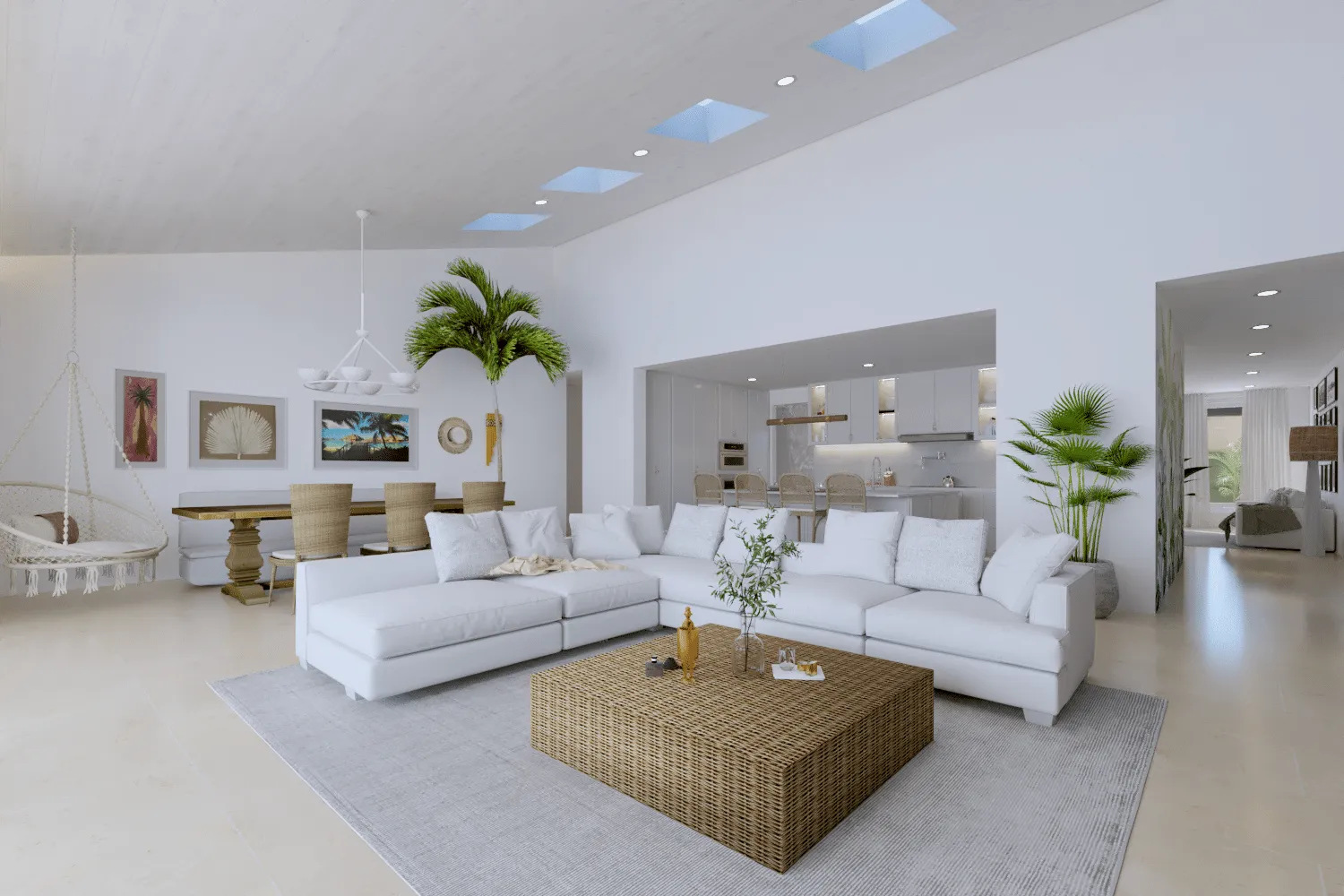 Rendering of the family room