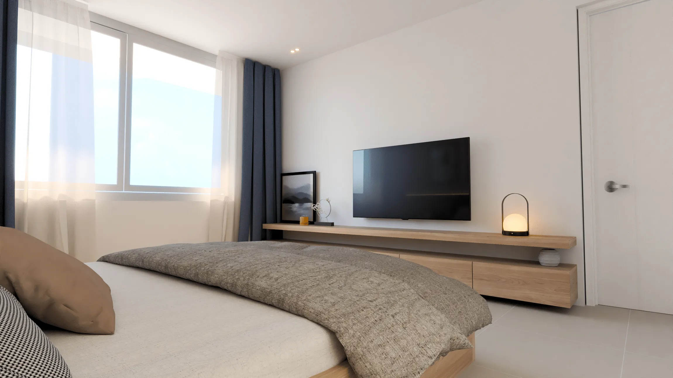 Rendering of the master bedroom from another angle
