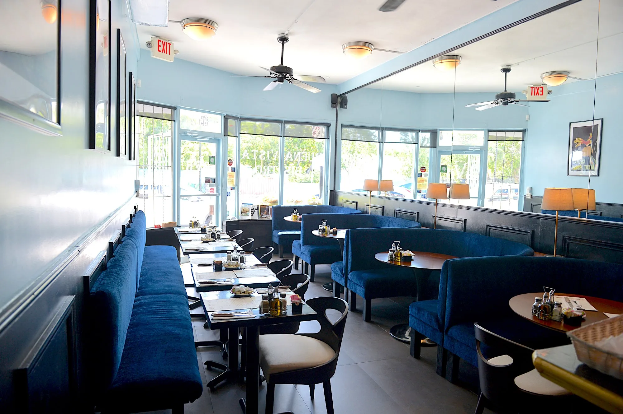 Buena Vista Bistro Restaurant - full view of the restaurant, designed by Beatrice Leupold