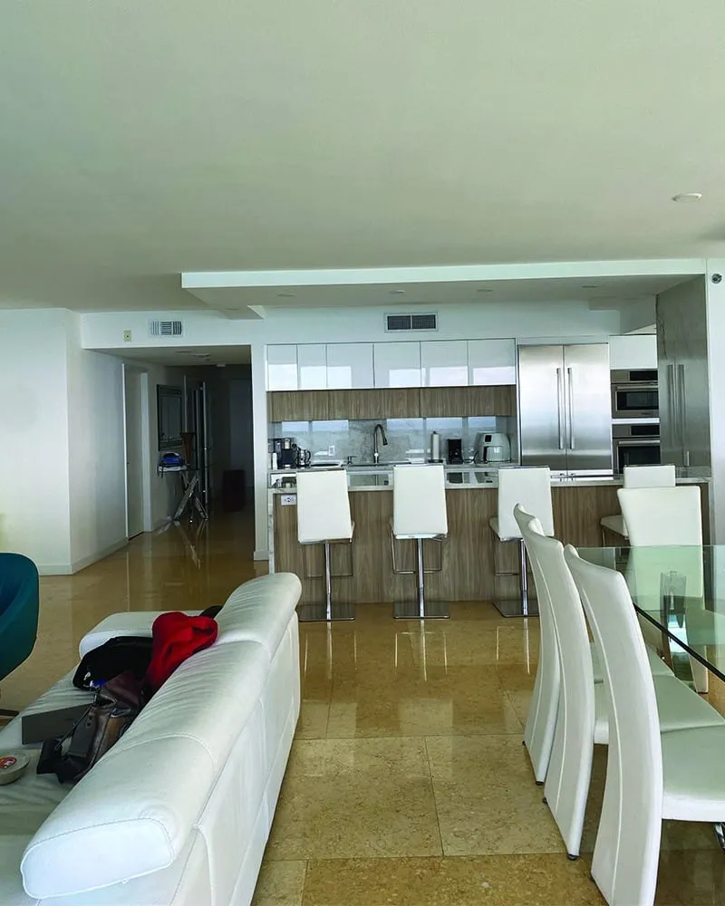 Penthouse interior before the transformation