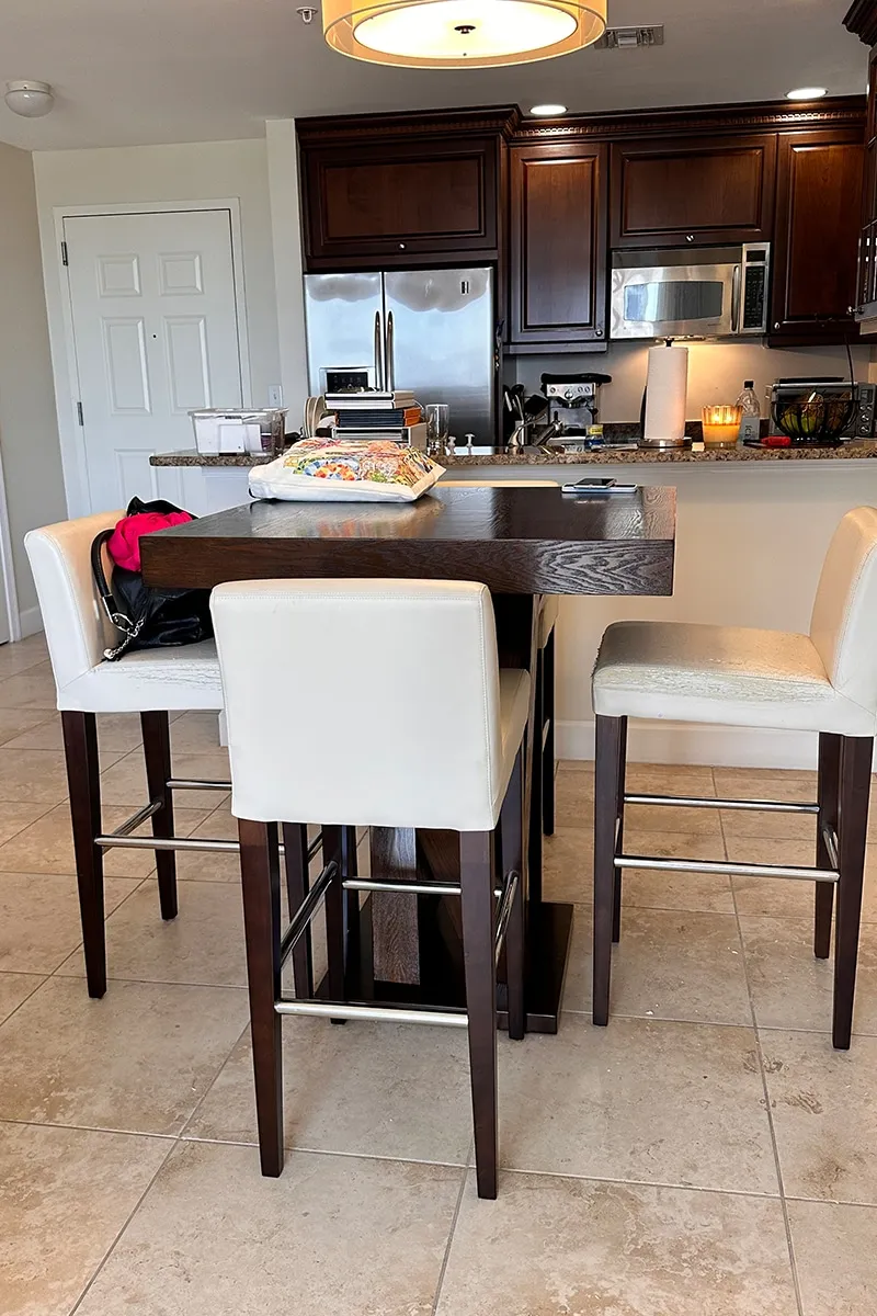 Coral Gables apartment before the redesign