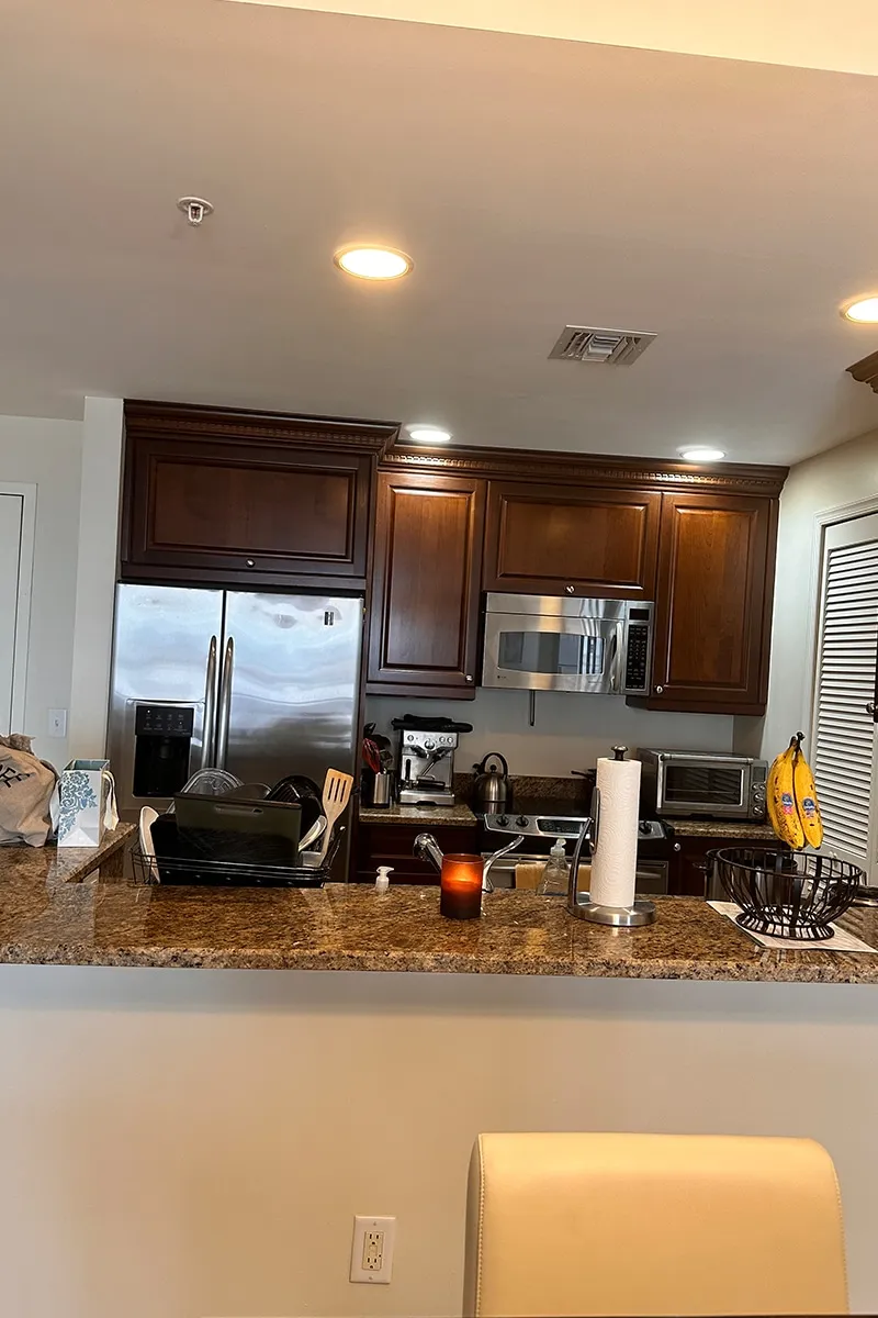 Coral Gables apartment before the redesign