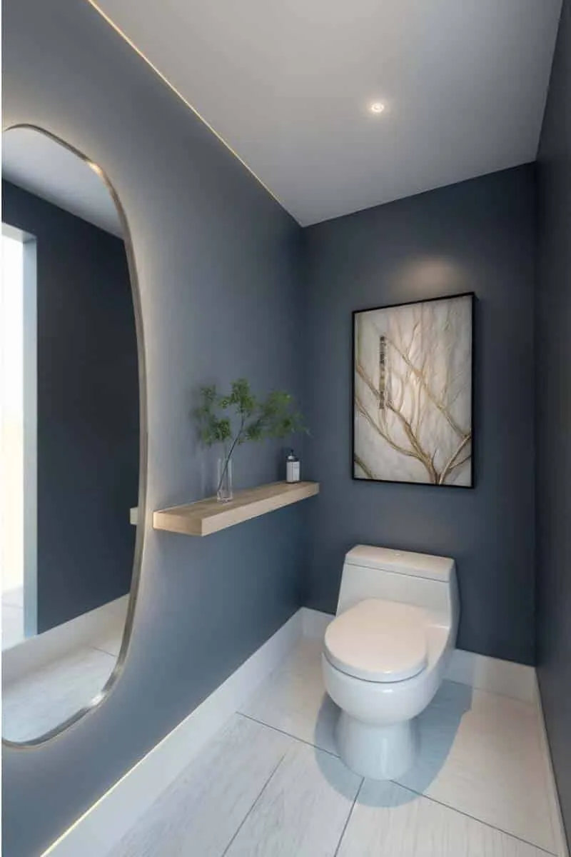 Rendering of the bathroom of the Coral Gables apartment