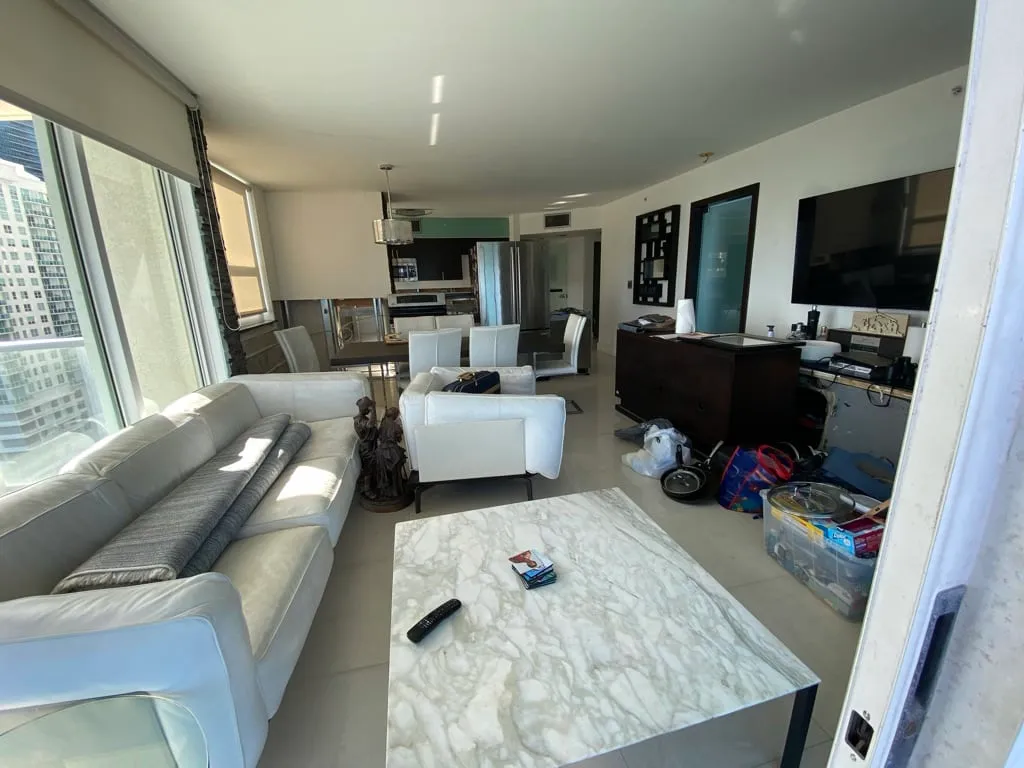 Brickell condo interior before the redesign