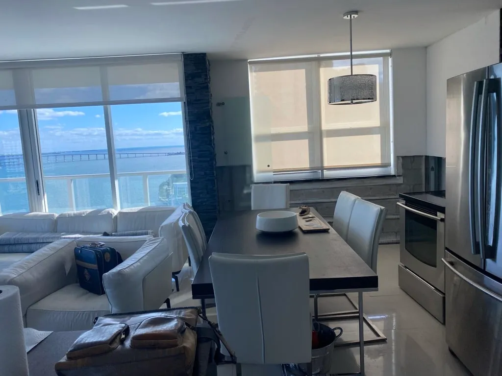 Brickell condo interior before the redesign