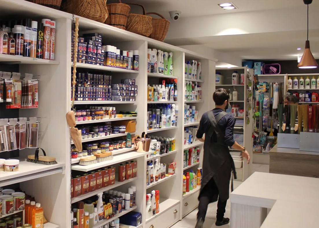 Droguerie de la Tour - interior view of the renovated store