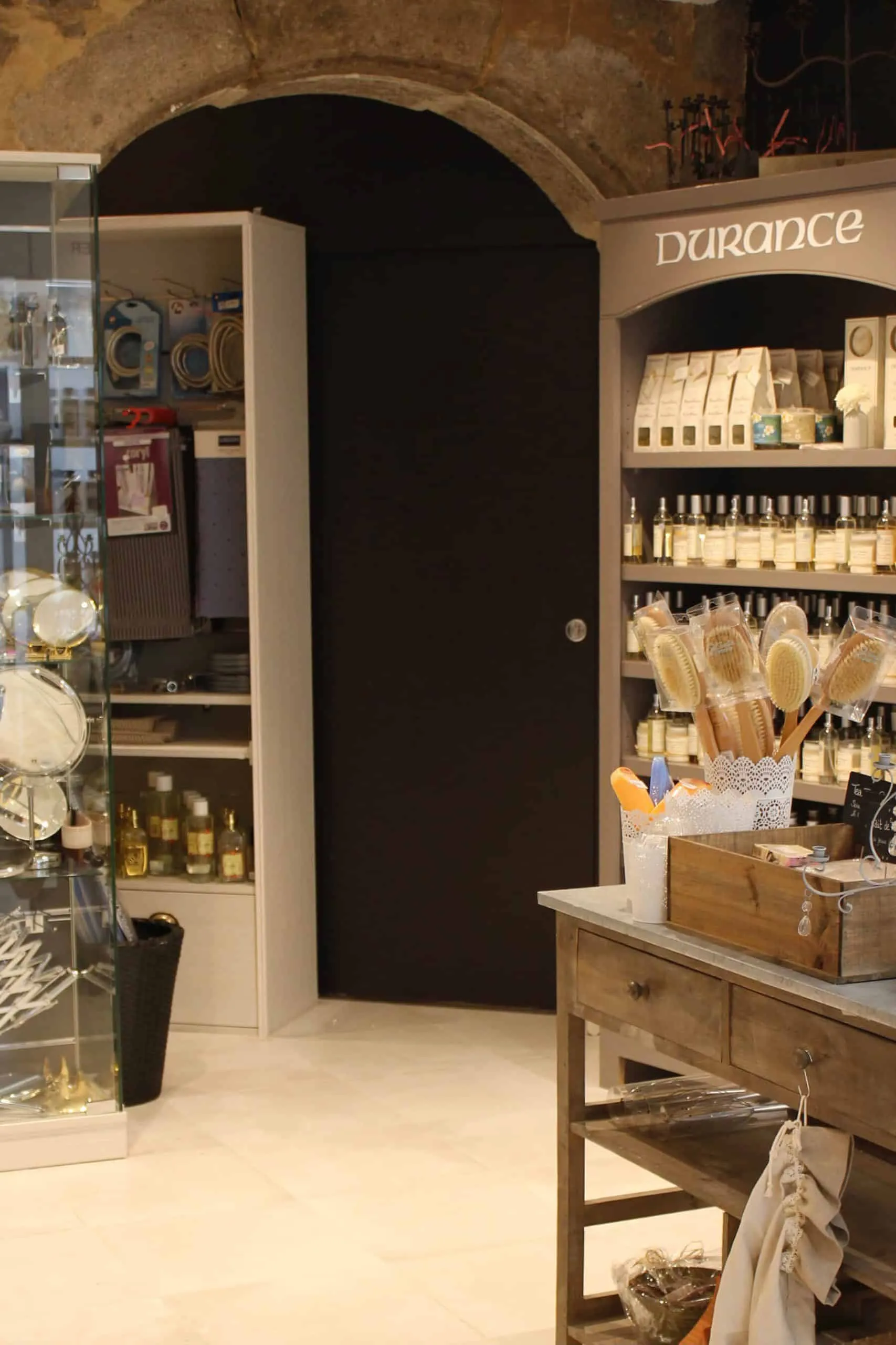 Droguerie de la Tour - product displays in the renovated store
