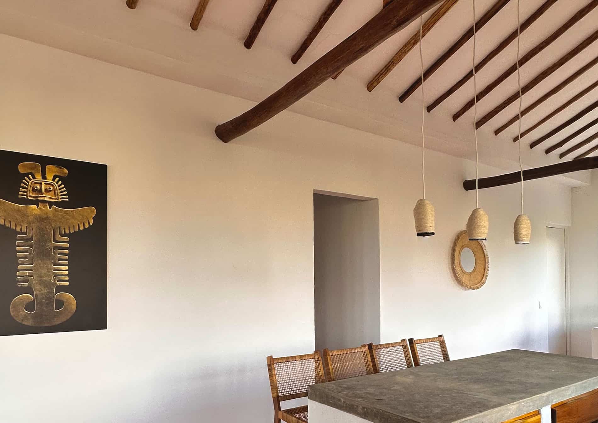 1234 Eco-Retreat Colombia - picture of the ground being excavated to begin placing the ground work